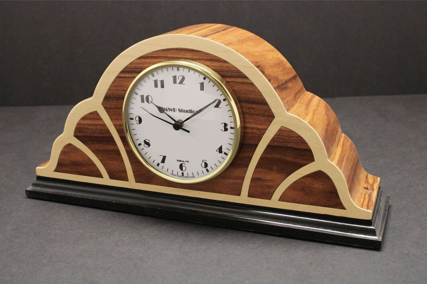 Handcrafted Mantle Clock - Art Deco MC-32   Made in the U.S.
