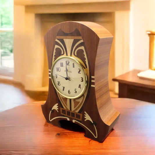Handcrafted Mantle Clock - "Art Nouveau at its Finest" MC30   Made in the U.S.
