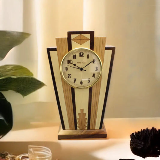 Handcrafted Mantle Clock - Art Deco  MC-40    Made in the U.S.
