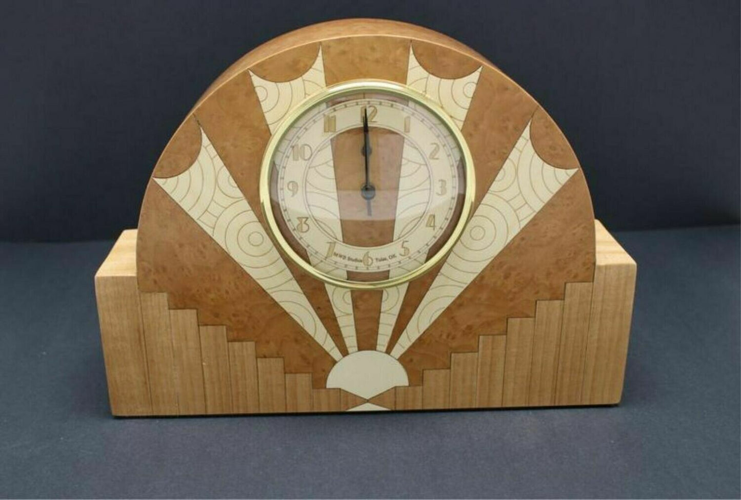 Handcrafted Mantle Clock - Art Deco  MC-45   Made in the U.S.