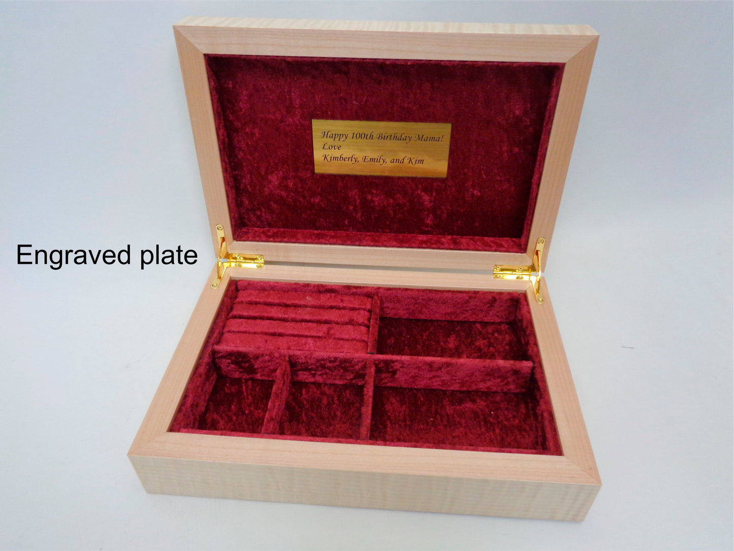 Custom Jewelry Box (2 Drawers)  JB-4   Made in the U.S.