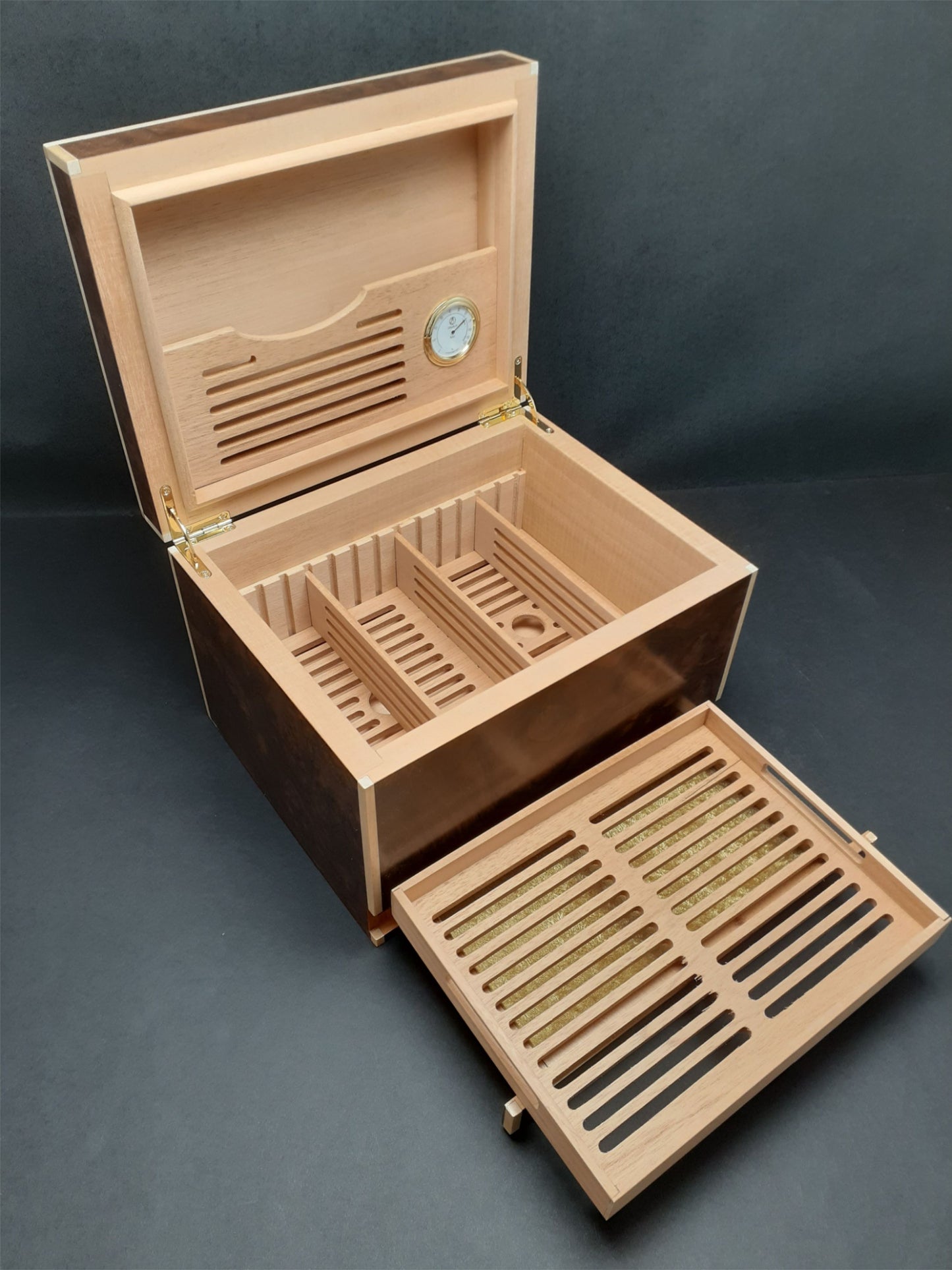 Handcrafted Custom Humidor (with Drawer) 75 count Free shipping. Made in the U.S.